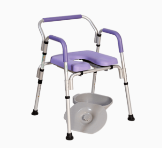 CÓMODO DE ALUMINIO 4 EN 1 PARA DUCHA CON RESPALDO Y PLEGABLE MARCA - REACTIV COD R203034