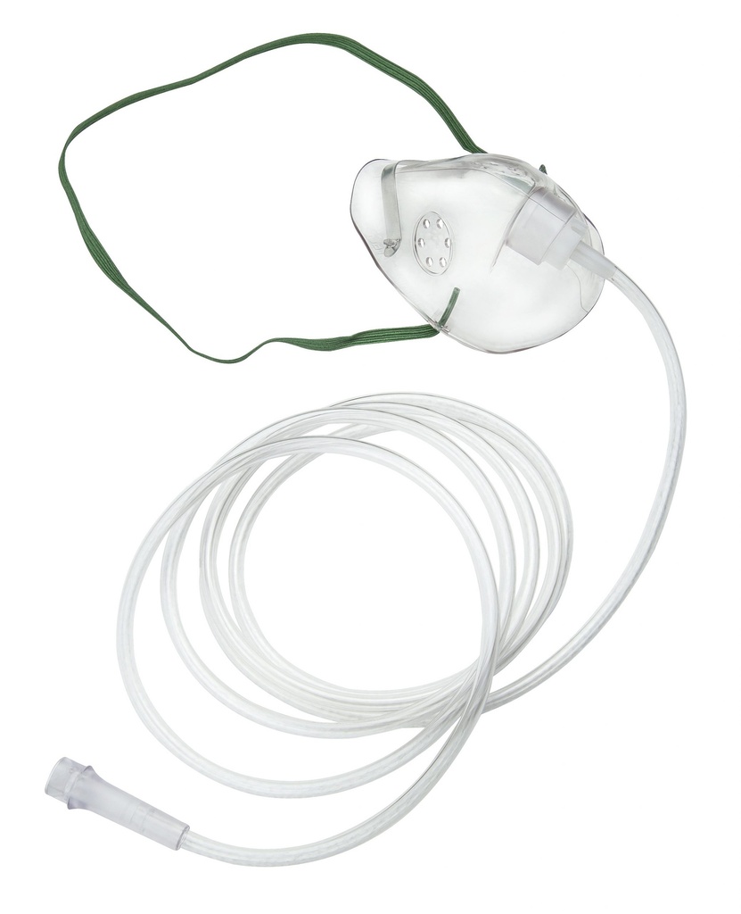 MASCARILLA DE OXIGENO SIMPLE PEDIATRICA MARCA - HUDSON